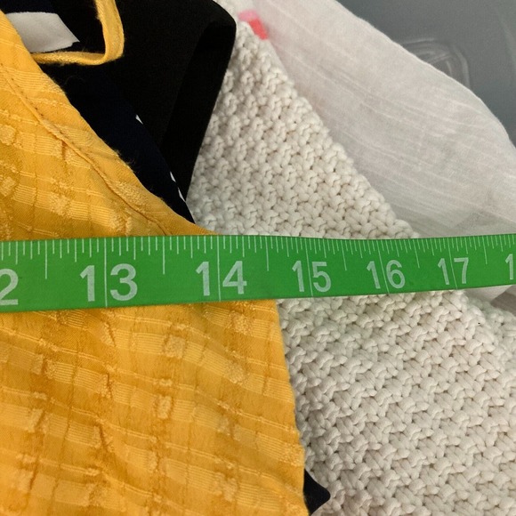 NWT French Connection Tank Womens Sz 4 Yellow Orange Purple Tiered Buttons - Picture 12 of 14